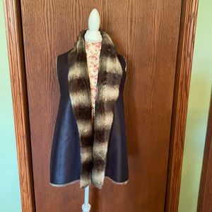 IMAN Reversible Faux Fur Vest